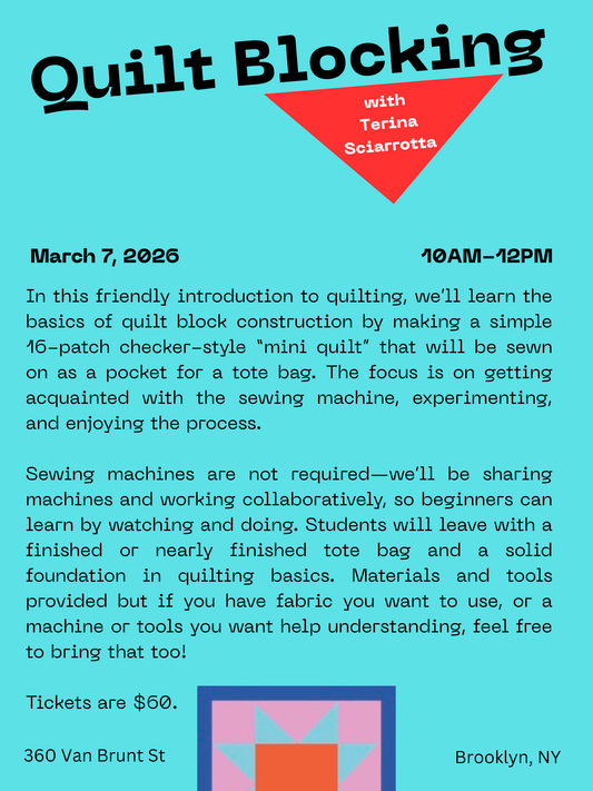 Beginner Quilt Block Workshop