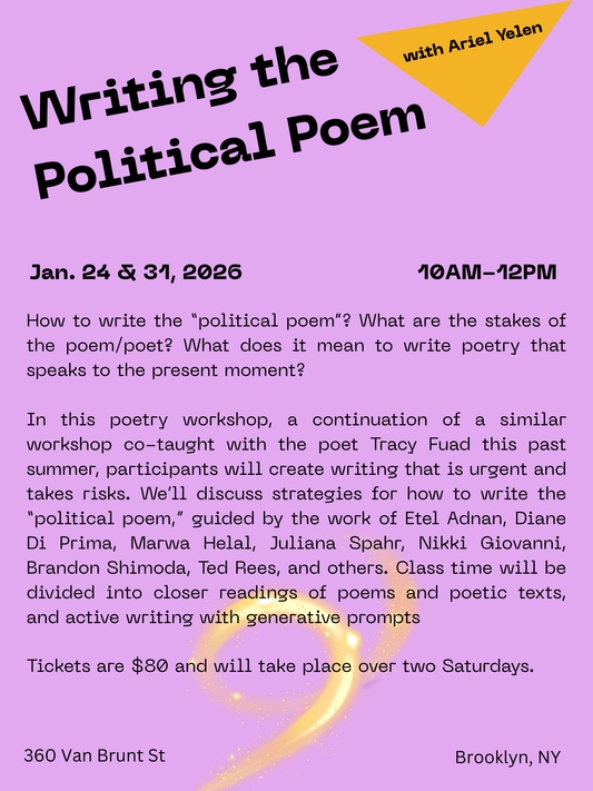 Writing the Political Poem